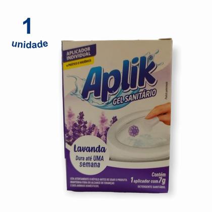 Imagem de 1 Gel Sanitário Adesivo Vaso Lavanda Marine Limão Floral Pinho Eucalipto 7g Marca Aplik - Envio Já