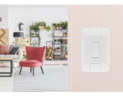 Imagem de 1 Interruptor Paralelo+placa Branca 10a 250v Aria Kit 10pcs