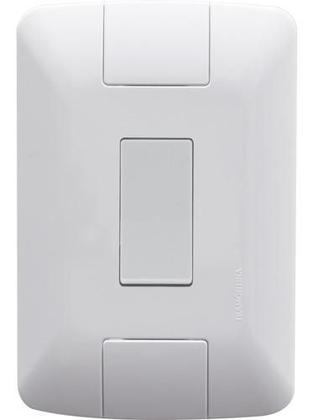 Imagem de 1 Interruptor Paralelo+placa Branca 10a 250v Aria Kit 10pcs