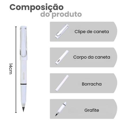 Imagem de 1 Lápis Infinito Que Não Aponta Lápis Eterno Corpo Tom Pastel