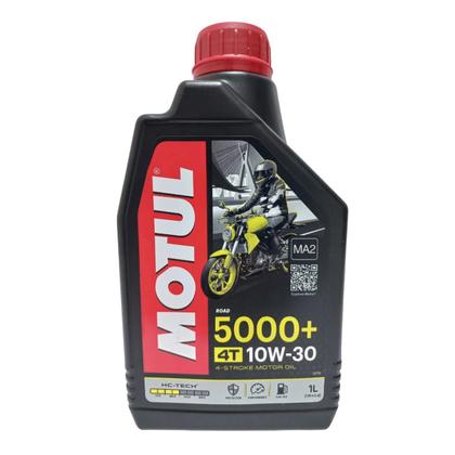 Imagem de 1 Litro Óleo De Motor Motul 5000+ 10w30 4t Semi Sintetico Cb Xre 300 Bros 150 160 Pcx Cb Twister 250 Fan Titan 150 160