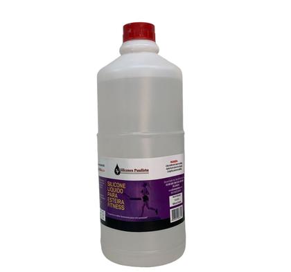 Imagem de 1 Litro Silicone Para Lubrificar Esteira Protege Corrreia Trilho e Uso Geral Paulista
