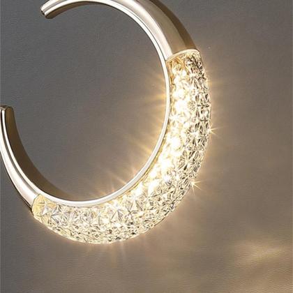 Imagem de 1 Luminária Pendente Cristal Meia Lua Minguante Crescente Led