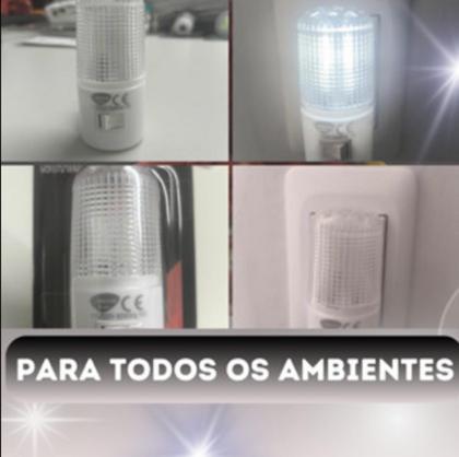 Imagem de 1 Luminária Tomada Abajur Led Mini Luz Noturna Bivolt Mizza Escritório Quarto Bebê Vários Ambientes