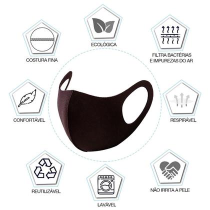 Imagem de 1 Máscara Laváveis Reutilizável Marrom Cuidado Pessoal