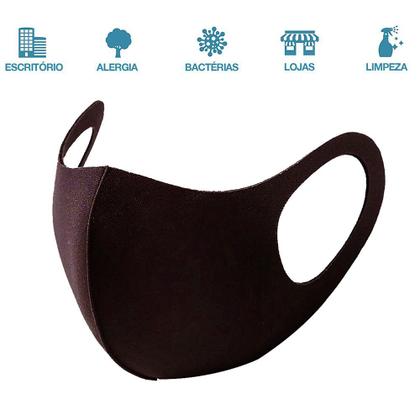 Imagem de 1 Máscara Laváveis Reutilizável Marrom Cuidado Pessoal