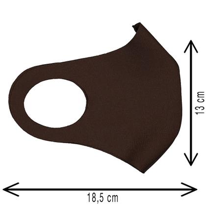 Imagem de 1 Máscara Laváveis Reutilizável Marrom Cuidado Pessoal