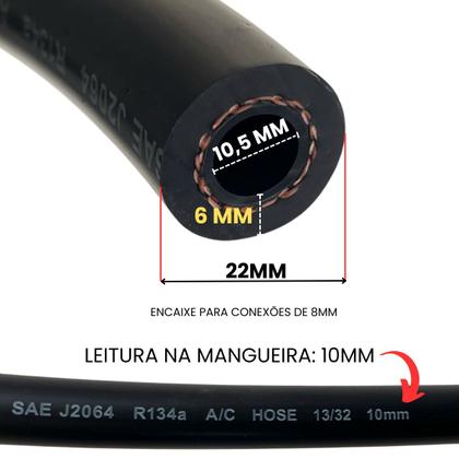 Imagem de 1 Metro Mangueira 8mm Ar Condicionado Automotivo 13/32