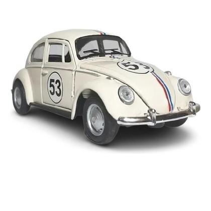 Imagem de 1 Miniatura Fusca Herbie 53 Carro Metal Abre Porta Classico