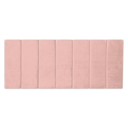 Imagem de 1 Módulo 60cmX20cm Cabeceira Modulada Estofada Rosa Retangular Para Cama Box Queen King Solteiro ou Casal