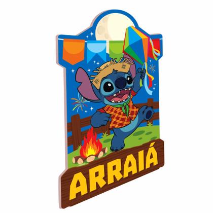 Imagem de 1 Painel Decorativo Festa Junina Stitch Arraia Piffer Festas - Inspire sua Festa Loja