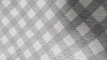 Imagem de 1 pano de copa prato grande xadrez felpado toque macio cinza