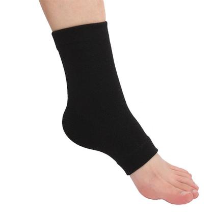 Imagem de 1 PAR de MEIAS DE COMPRESSÃO P PRETA LISA SEM DEDOS UNISEX - TERAPIA