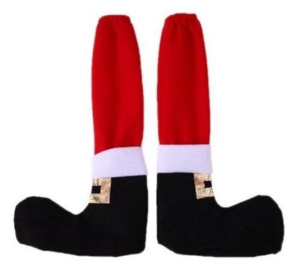 Imagem de 1 Par De Meias De Natal Para Pés De Cadeiras