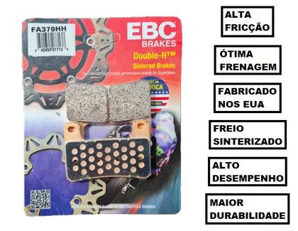 Imagem de 1 Par De Pastilha De Freio Dianteira Ebc Fa379hh Z 1000 Zr 1000 D S/ Abs 13