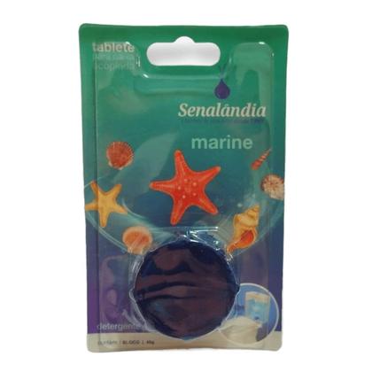 Imagem de 1 Pastilha Vaso Sanitário Lavanda Marine Cítrico Aromatizador Frescor Top 45g Senalândia - Envio Já