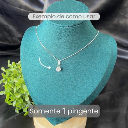 Imagem de 1 Pingente Prata 925 pura ponto de luz 6mm de brinco Unidade
