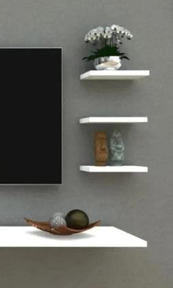 Imagem de 1 Prateleira Reta 30cm MDF P/ Decoração , Parede , Cozinha, Sala e Quarto