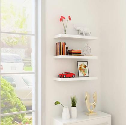 Imagem de 1 Prateleira Reta 30cm MDF P/ Decoração , Parede , Cozinha, Sala e Quarto