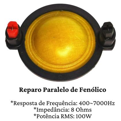 Imagem de 1 Reparo Driver D250x Alumínio Completo e 1 Reparo Tweeter ST 300 Corneta 100w Rms Compatível Com Selenium Jbl