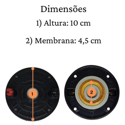 Imagem de 1 Reparo Tweeter ST400 Completo Compatível Com Selenium Jbl e 1 Reparo Driver D250x Fenólico 100W Rms