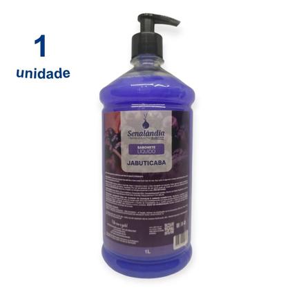 Imagem de 1 Sabonete Líquido Grande 1 Litro Consistente Hidratante Corporal Cheiroso da Senalândia - Envio Já