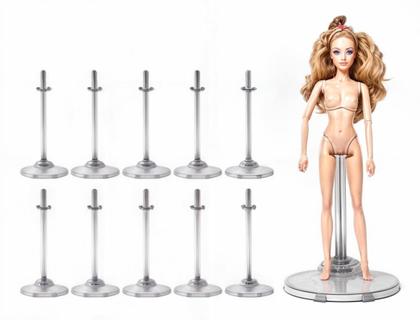 Imagem de 1 Suporte Transparente Para Boneca Barbie Susi * Pedestal