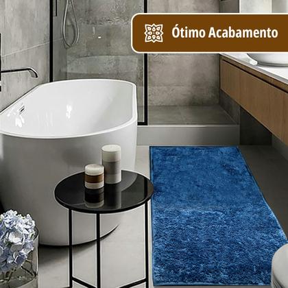 Imagem de 1 Tapete Banheiro Antiderrapante Absorvente 50x100 Oa Cl Azj