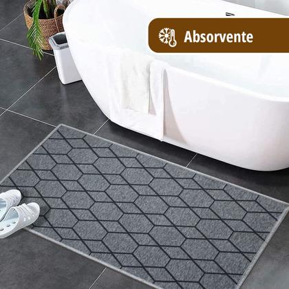 Imagem de 1 Tapete Banheiro Antiderrapante Absorvente Js Fu 50x80 Vr