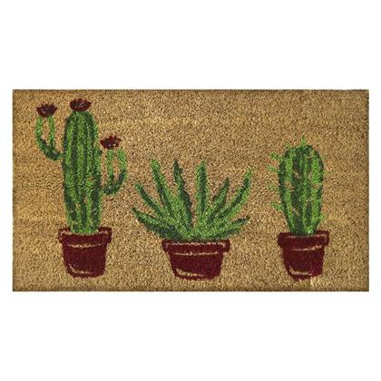 Imagem de 1 Tapete Porta Capacho Fibra Coco Antiderrapante 33x60 E10