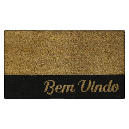Imagem de 1 Tapete Porta Capacho Fibra Coco Antiderrapante 33x60 E7