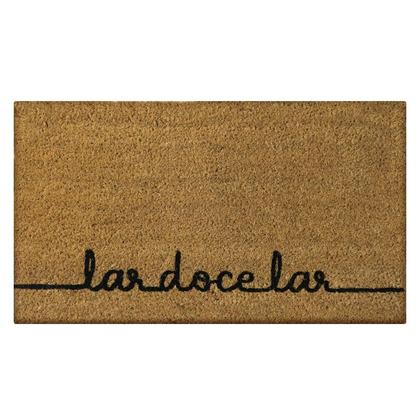 Imagem de 1 Tapete Porta Capacho Fibra Coco Antiderrapante 33x60 E8
