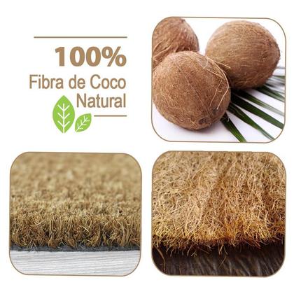 Imagem de 1 Tapete Porta Capacho Fibra Coco Antiderrapante 33x60 E8