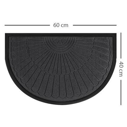 Imagem de 1 Tapete Porta Capacho Naska Meia Lua Antiderrapante 40X60gf