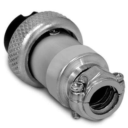 Imagem de 1 tomada conector mike plugue multipolar macho fêmea 8 vias