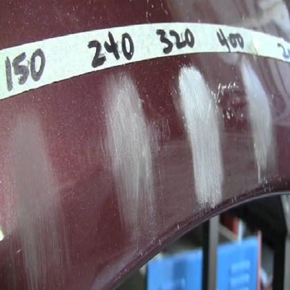 Imagem de 1 x Lixa dÁgua 28x23cm Desbaste Eletro Úmida Massa Auto Folha KaQi