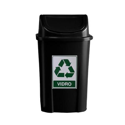 Imagem de 10 - Adesivos para Lixeiras - Lixo Reciclável Adesivo Resistente - 10 unidades