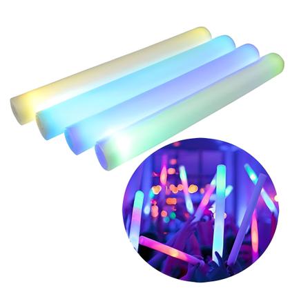 Imagem de 10 Bastão De Led Espuma Neon 3 Funções Para 15 Anos Casamento Festas