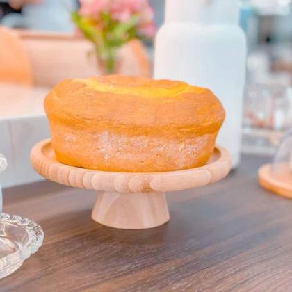 Imagem de 10 Boleiras de Bambu 20cm Pedestal Lyor Decorações de Mesas Festas Pratos para Bolos