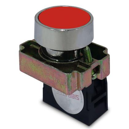Imagem de 10 botão de impulso ampb6r ou xb2-ba42 vermelho 1nf sibratec