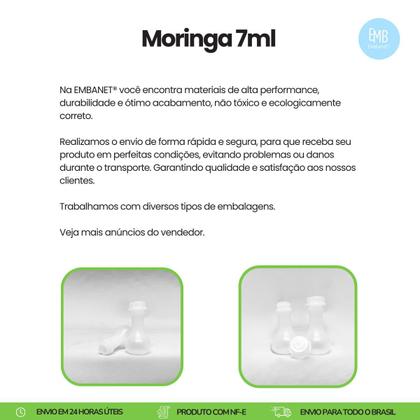 Imagem de 10 Botijas Moringa 7ml, Frascos Plástico Para Oleo de Uncao