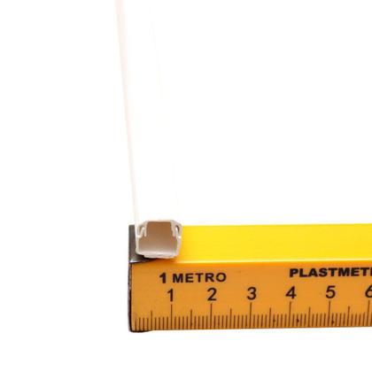 Imagem de 10 Canaletas Pvc S/ Divisória 10x10x1000mm Fita Dupla Face