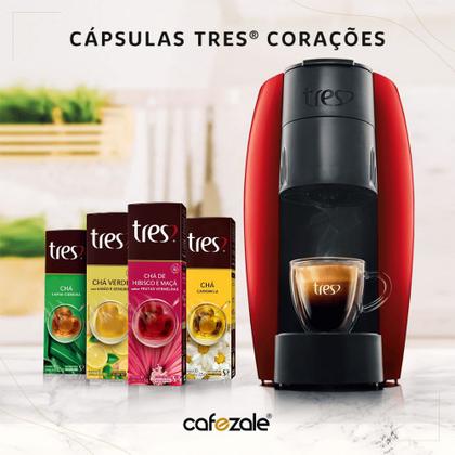 Imagem de 10 Cápsulas 3 Corações, Chá Maçã Verde e Cranberry