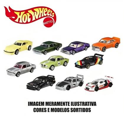 10 Carrinhos Hot Wheels Sortidos 54886 - Mattel - Carrinhos de