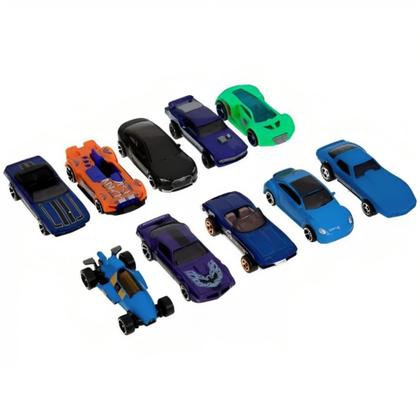 10 Carrinhos Hot Wheels Sortidos 54886 - Mattel - Carrinhos de