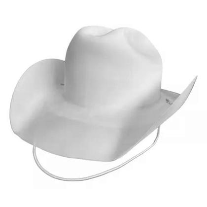 Imagem de 10 Chapéus Cowboy Vaqueiro Adulto e Infantil Festa Fantasia Branco