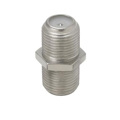 Imagem de 10 Conector Emenda F Fêmea Com Porca e Arruela Cabo Coaxial