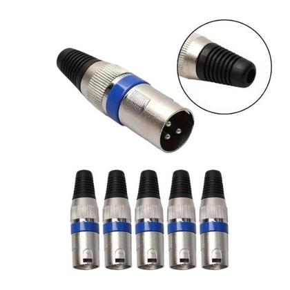 Imagem de 10 Conector Xlr Marca Csr Macho Conector Microfone Modelo Profis