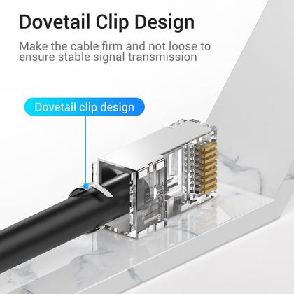 Imagem de 10 Conectores Cat7 Rj45 Ftp Modular Banhado Vention