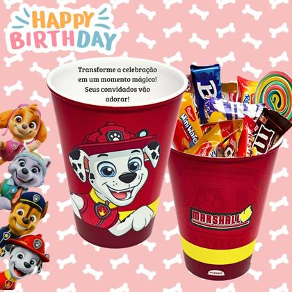 Imagem de 10 Copos Patrulha Canina Festa Infantil Lembrancinha Doces